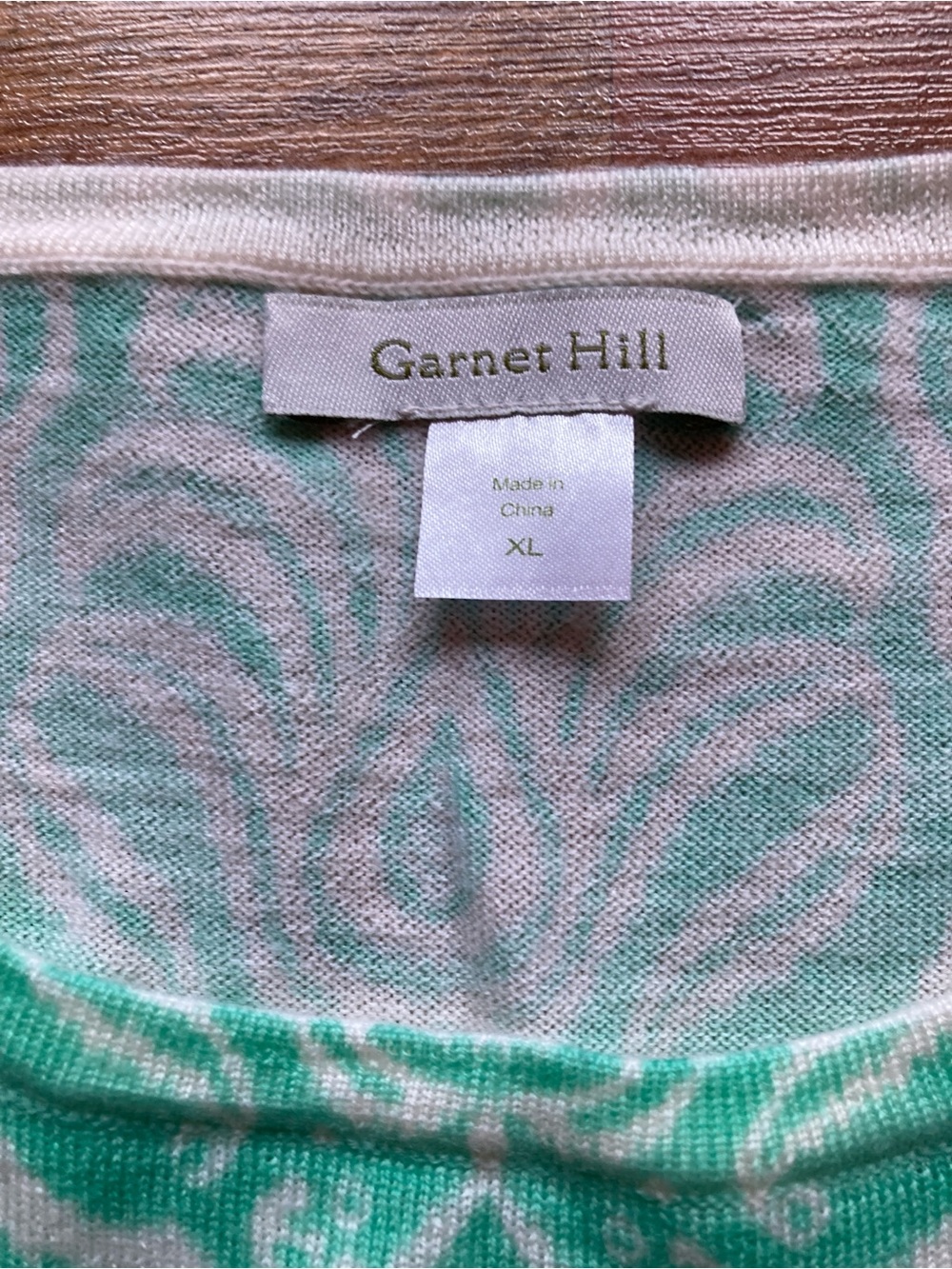 Garnet Hill XL long sleeve merino wool pullover sweater - Picture 2 of 6
